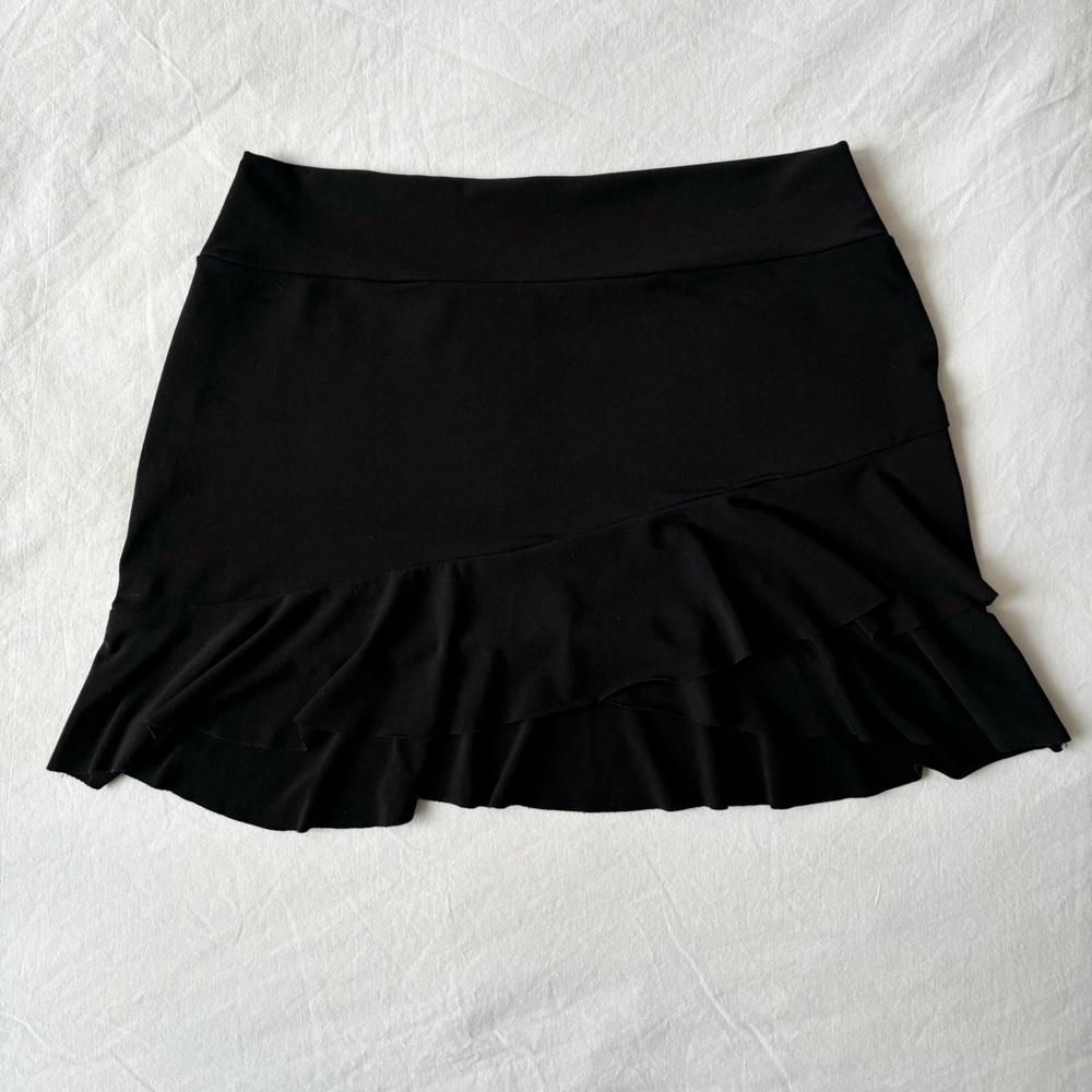 Y2K Low rise black mini skirt